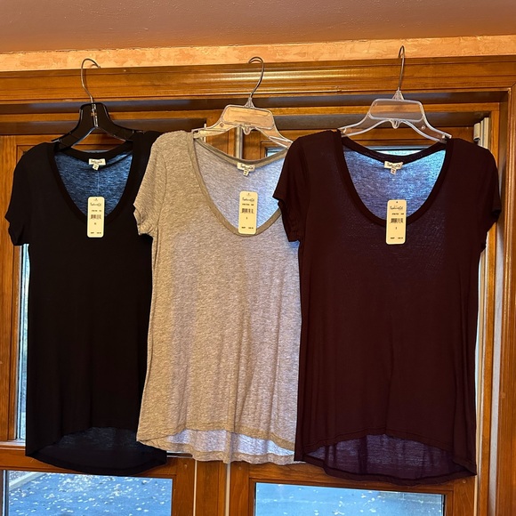 SPLENDID U-neck Modal Tees - Picture 1 of 14